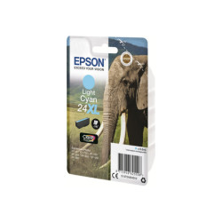 EPSON 5LB 24XL ink cartridge light cyan high capacity 9.8ml 740 pages 1-pack blister without alarm