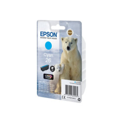 EPSON 1LB 26 ink cartridge cyan standard capacity 4.5ml 300 pages 1-pack blister without alarm