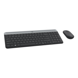 LOGITECH Slim Wireless Keyboard and Mouse Combo MK470 - GRAPHITE - FRA - CENTRAL redeal.fr