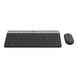 LOGITECH Slim Wireless Keyboard and Mouse Combo MK470 - GRAPHITE - FRA - CENTRAL redeal.fr