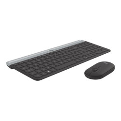 LOGITECH Slim Wireless Keyboard and Mouse Combo MK470 - GRAPHITE - FRA - CENTRAL redeal.fr
