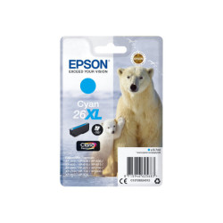 EPSON 1LB 26XL ink cartridge cyan high capacity 9.7ml 700 pages 1-pack blister without alarm