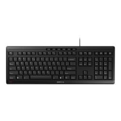 CHERRY STREAM KEYBOARD Clavier 104+10 touches USB noir Layout Qwerty International redeal.fr
