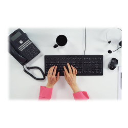 CHERRY STREAM KEYBOARD Clavier 104+10 touches USB noir Layout Qwerty International redeal.fr