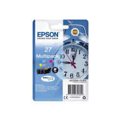 EPSON 1LB 27 ink cartridge cyan magenta and yellow standard capacity 3x3.6ml 3x350 pages combopack RF-AM blister - DURABrite w/s