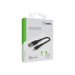 BELKIN BOOST CHARGE USB-A to Lightning Cable PVC 0.15M Black redeal.fr