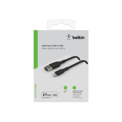 BELKIN BOOST CHARGE USB-A to Lightning Cable Braided 2M Black redeal.fr