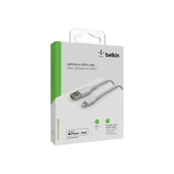 BELKIN BOOST CHARGE USB-A to Lightning Cable Braided 2M White redeal.fr
