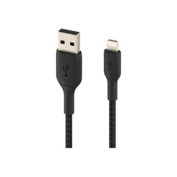 BELKIN BOOST CHARGE USB-A to Lightning Cable Braided 3M Black redeal.fr