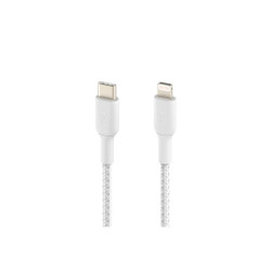 BELKIN BOOST CHARGE USB-C to Lightning Cable Braided 1M White redeal.fr