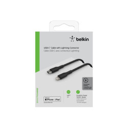 BELKIN BOOST CHARGE USB-C to Lightning Cable Braided 2M Black redeal.fr