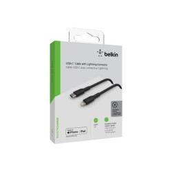 BELKIN BOOST CHARGE USB-C to Lightning Cable Braided 2M Black redeal.fr