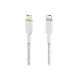 BELKIN BOOST CHARGE USB-C to Lightning Cable Braided 2M White redeal.fr