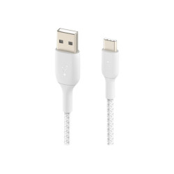 BELKIN BOOST CHARGE USB-A to USB-C Cable Braided 0.15M White redeal.fr