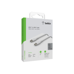 BELKIN BOOST CHARGE USB-C to USB-C 2.0 Cable PVC 2M White redeal.fr