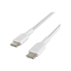 BELKIN BOOST CHARGE USB-C to USB-C 2.0 Cable Braided 1M White redeal.fr