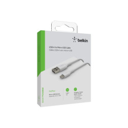 BELKIN BOOST CHARGE Micro-USB to USB-A Cable PVC 1M White redeal.fr
