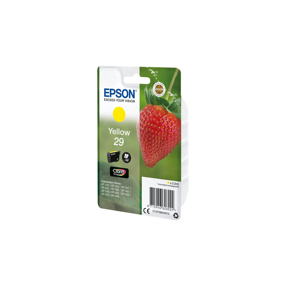EPSON 4LB Singlepack Yellow 29 Claria Home Ink