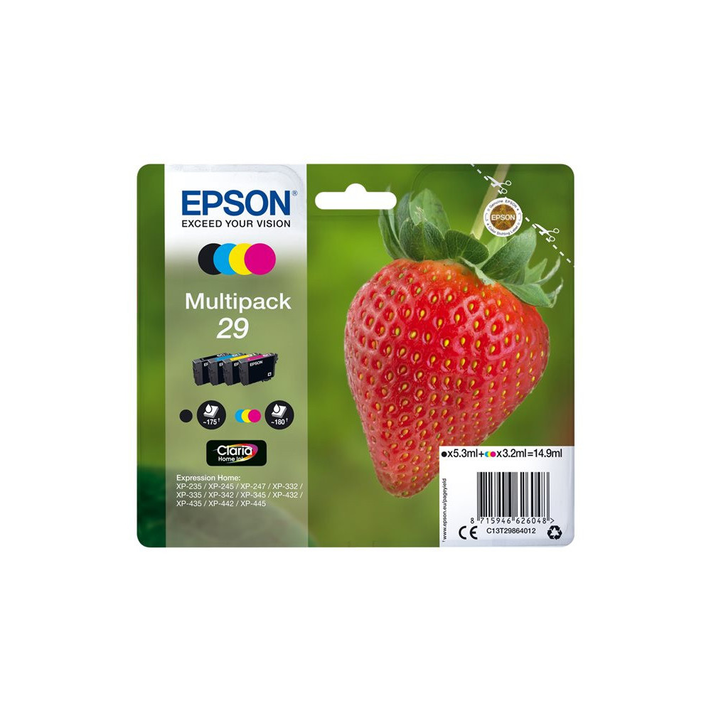 EPSON 1LB Multipack 4-colours 29 Claria Home Ink Blister without alarm