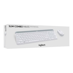 LOGITECH Slim Wireless Keyboard and Mouse Combo MK470 OFFWHITE (FR) redeal.fr