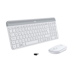 LOGITECH Slim Wireless Keyboard and Mouse Combo MK470 OFFWHITE (FR) redeal.fr