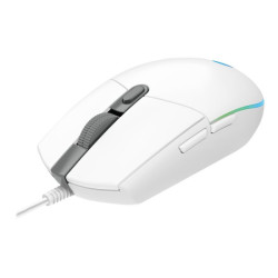 LOGITECH Gaming Mouse G203 LIGHTSYNC Mouse optical 6 buttons wired USB white redeal.fr