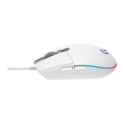 LOGITECH Gaming Mouse G203 LIGHTSYNC Mouse optical 6 buttons wired USB white redeal.fr