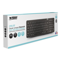URBAN FACTORY Clavier Bluetooth & 2.4GHZ avec batterie rechargeable (micro usb) AZERTY redeal.fr