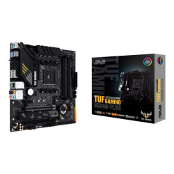 ASUS TUF GAMING B550M-PLUS mATX MB PCIe 4.0 dual M.2 10 DrMOS power stages 2.5Gb Ethernet HDMI DisplayPort SATA 6Gbps