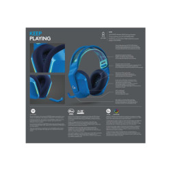 LOGITECH G G733 LIGHTSPEED Wireless RGB Gaming Headset Headset full size 2.4 GHz wireless blue redeal.fr