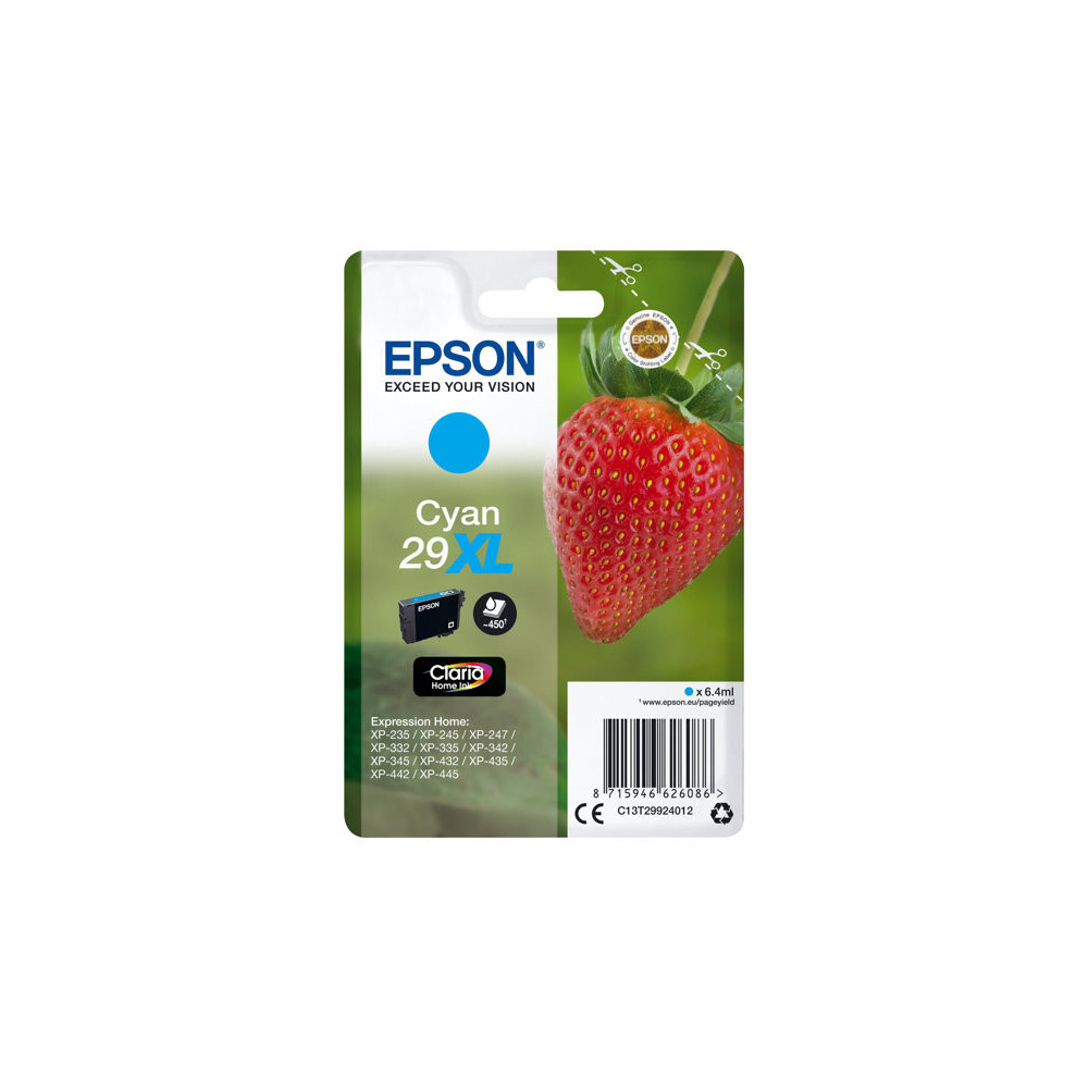 EPSON 1LB Cartridge Fraise - Ink Claria Home Cyan XL w/s