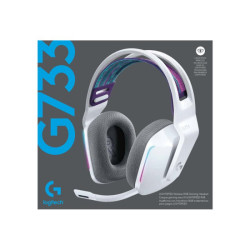 LOGITECH G G733 LIGHTSPEED Wireless RGB Gaming Headset Headset full size 2.4 GHz wireless white redeal.fr