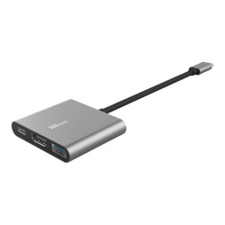 TRUST Adaptateur DALYX USB-C 3 en 1 HDMI USB USB-C redeal.fr