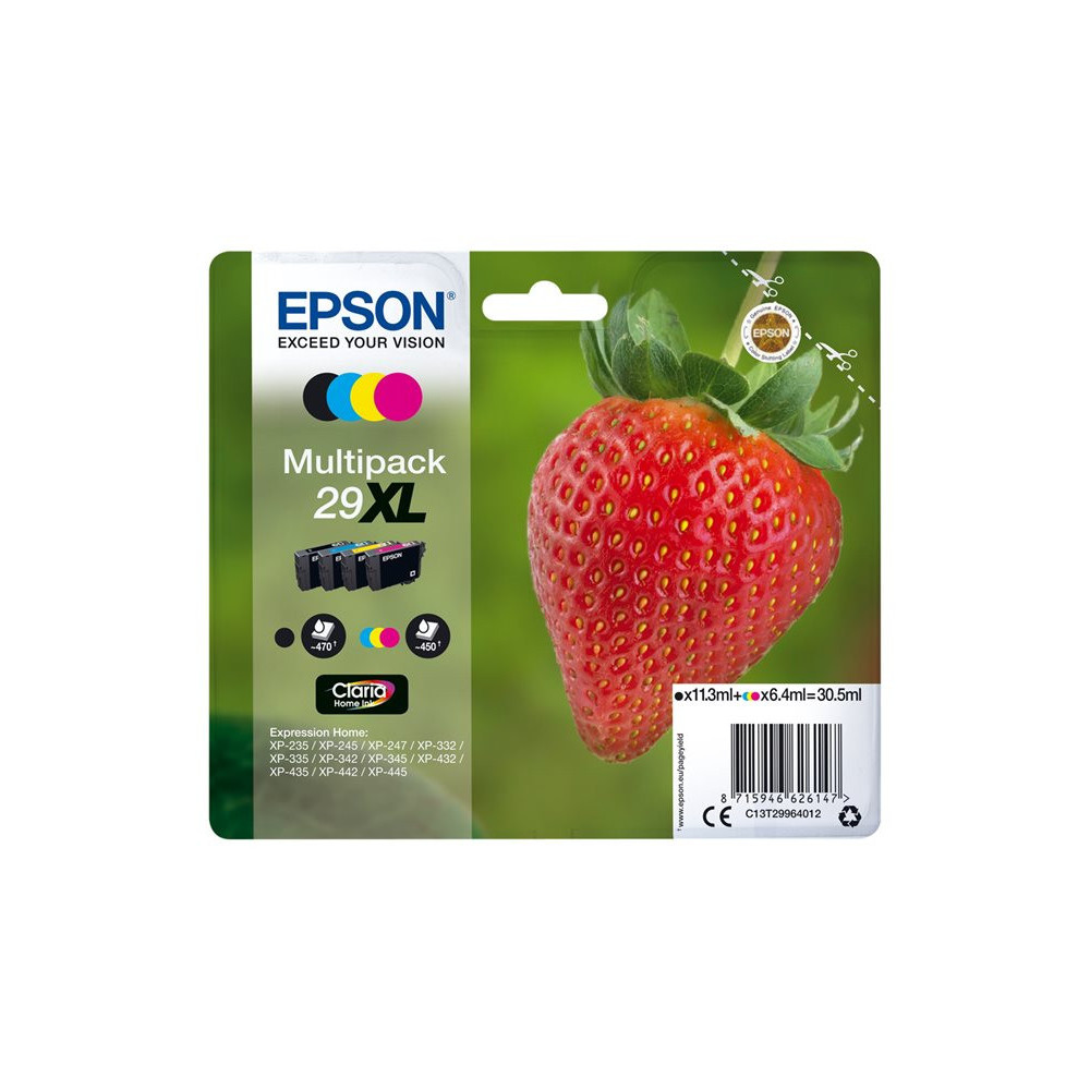 EPSON 1LB 29XL Multipack Black Cyan Magenta Yellow Claria Home