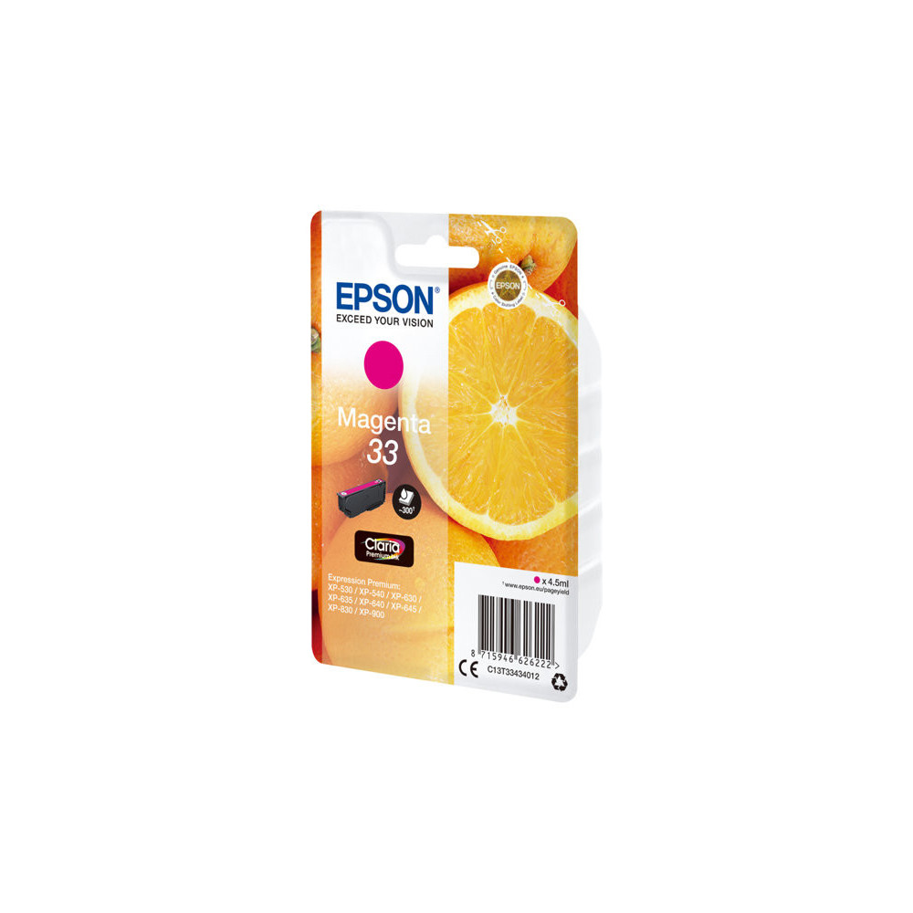 EPSON 1LB Singlepack Magenta 33 Claria Premium Ink
