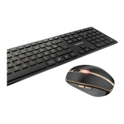 CHERRY DW 9100 SLIM Wireless Desktop USB Bluetooth black/bronze rechargeable (FR) redeal.fr