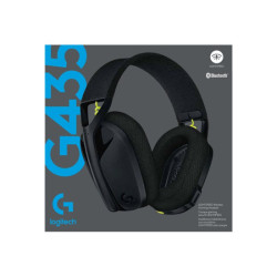 LOGITECH Lightspeed G435 Headset full size Bluetooth / 2.4 GHz radio frequency wireless black Discord Certified