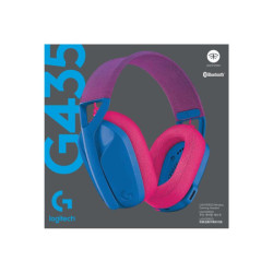 LOGITECH Lightspeed G435 Headset full size Bluetooth / 2.4 GHz radio frequency wireless blue Discord Certified redeal.fr