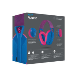 LOGITECH Lightspeed G435 Headset full size Bluetooth / 2.4 GHz radio frequency wireless blue Discord Certified redeal.fr