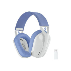 LOGITECH Lightspeed G435 Headset full size Bluetooth / 2.4 GHz radio frequency wireless white Discord Certified