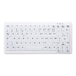 CHERRY AK-C4110F-U1-W/FR Wired keyboard compact without numpad washable USB white (FR) redeal.fr