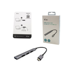 I-TEC USB-C Metal HUB 1x USB 3.0 3x USB 2.0 without power adapter redeal.fr