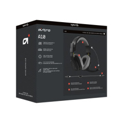 LOGITECH Astro Gaming A10 Gen 2 Headset full size wired 3.5 mm jack black redeal.fr