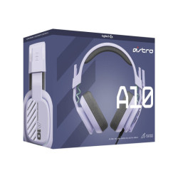 LOGITECH Astro Gaming A10 Gen 2 Headset full size wired 3.5 mm jack lilac redeal.fr