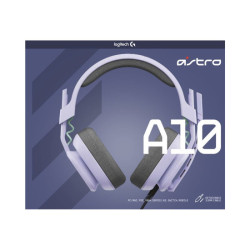 LOGITECH Astro Gaming A10 Gen 2 Headset full size wired 3.5 mm jack lilac redeal.fr