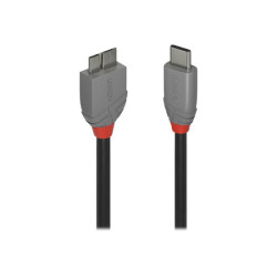 LINDY 0.5m USB 3.2 Type C to Micro-B Cable Anthra Line redeal.fr