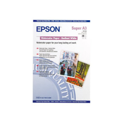 EPSON S041352 Matte papier aquarelle inkjet 190g/m2 A3+ 20 feuilles pack de 1