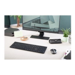 CHERRY KW 9100 SLIM Wireless Keyboard USB and Bluetooth black rechargeable (FR) redeal.fr