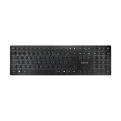CHERRY KW 9100 SLIM Wireless Keyboard USB and Bluetooth black rechargeable (FR) redeal.fr