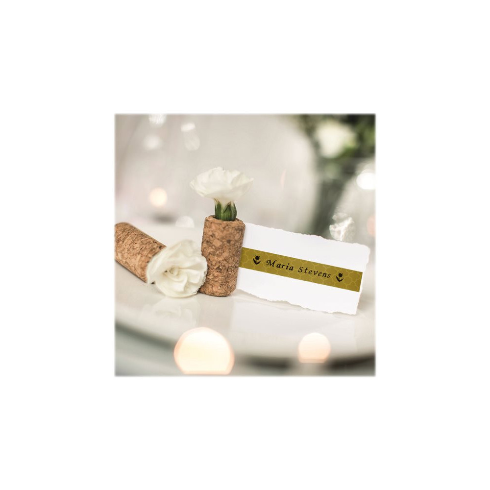 BROTHER Ruban laminé Noir sur Motifs Or 12mm (4m) redeal.fr